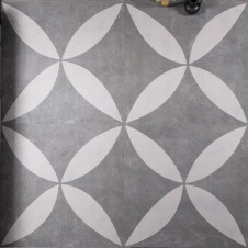 GeoCeramica STAVELOT Decoro Big Flower Antra/Grey